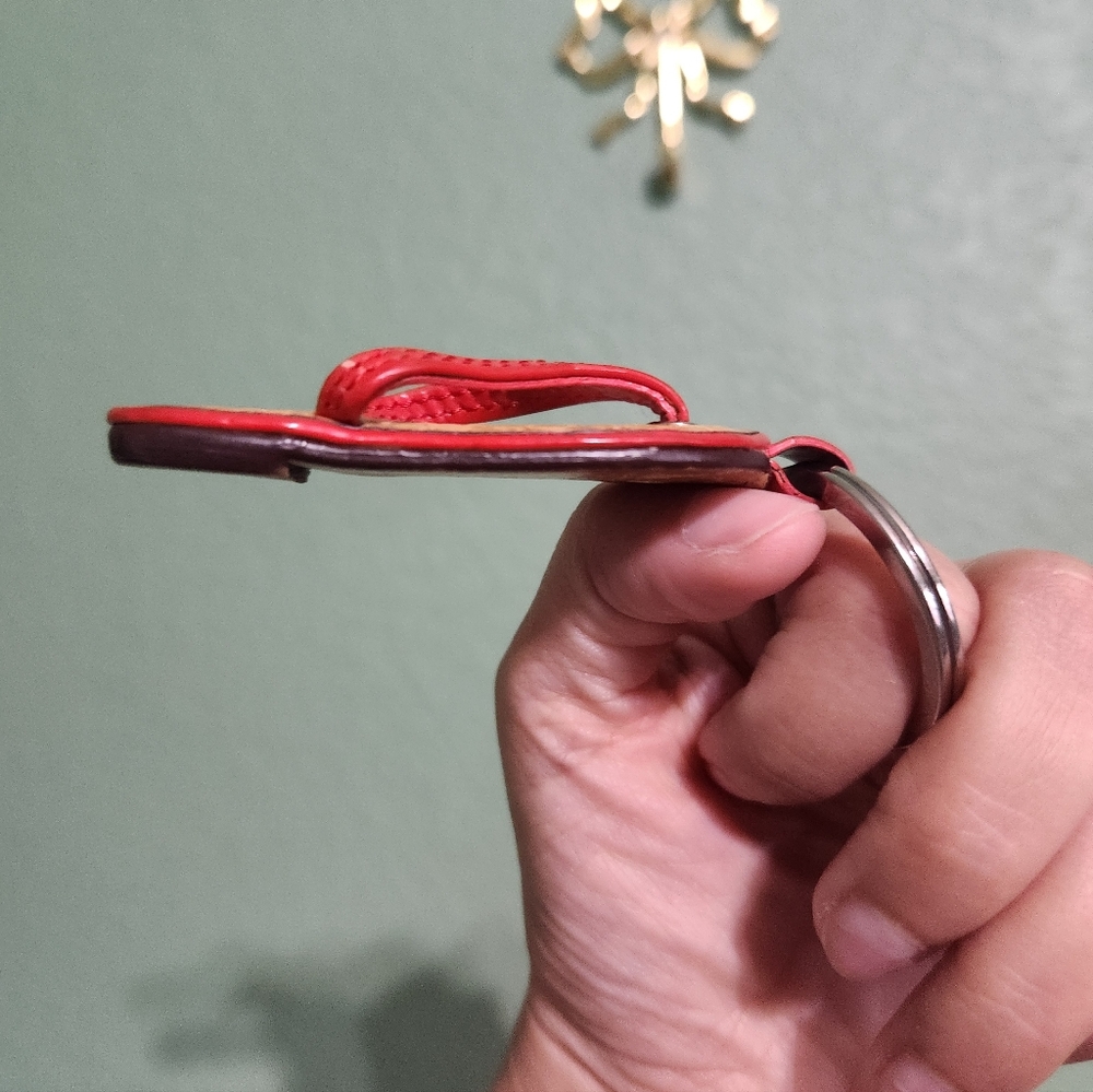 Coach Flip Flip Keychain With Silver Hardware - Picture 4 of 4